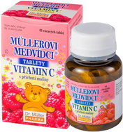 Dr.Müller Müllerovi medvídci s vit.C a příchutí maliny 45 tablet - Vitamín C
