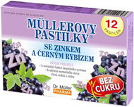 Müller Pastilles® with Zinc and Blackcurrant - SUGAR-FREE, 12 pcs - Herbal Lozenges