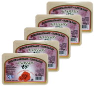 KNOSSOS Greek olive soap with rose scent 100 g, 5 pcs - Bar Soap