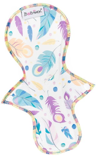 Bobánek Fabric insert for women Colored feathers - Sanitary Pads - Main image