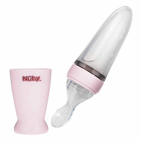 NUBY Silicone feeder, 90 ml, pink - Food Pacifier - Main image