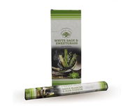 Green Tree Indické vonné tyčinky Bílá Šalvěj - Sladká Tráva 15 g - Vonné tyčinky