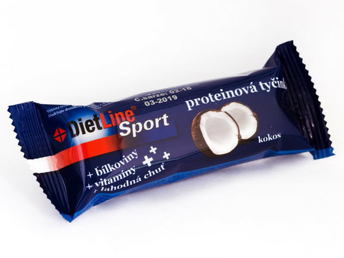 DietLine Sport Protein Bar, Coconut, 46g - Protein Bar - Main image