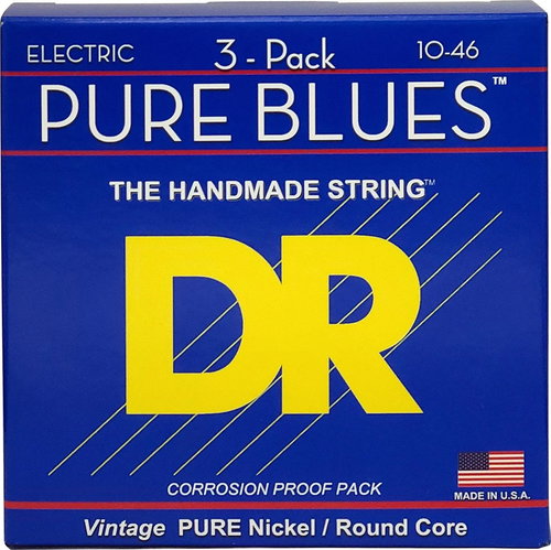 DR Strings Pure Blues PHR-10-3PK - Strings - Main image