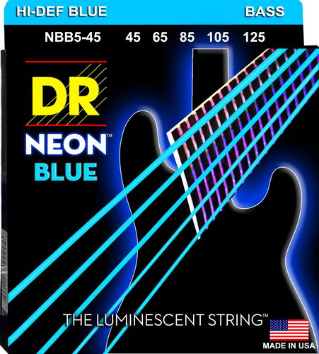 DR Strings Neon Blue NBB5-45 - Strings - Main image