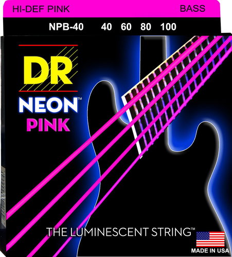 DR Strings Neon Pink NPB-40 - Strings - Main image
