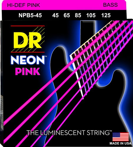 DR Strings Neon Pink NPB5-45 - Strings - Main image