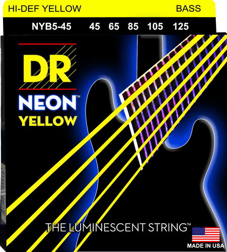 DR Strings Neon Yellow NYB5-45 - Strings - Main image
