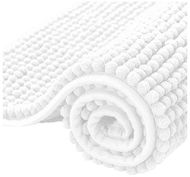 DuraHome Koupelnová předložka Chenill 50 × 80 cm, bílá - Koupelnová předložka