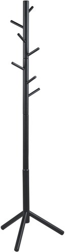 ACTONA Standing coat rack BREMEN, height 176 cm, black - Coat Hanger - Main image