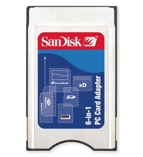 SanDisk PC Card Adapter čtečka karet, interní, 6v1 (vč. xD), PCMCIA - - - Hlavný obrázok