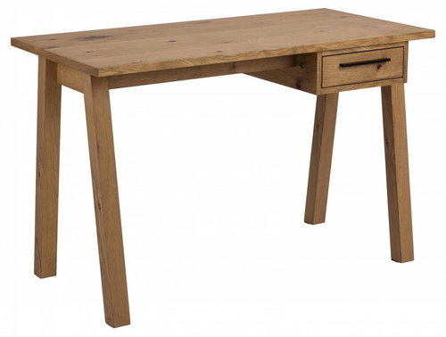 DESIGN SCANDINAVIA Chara 117 cm, Massivholz, Wildeiche - Schreibtisch - Hauptbild