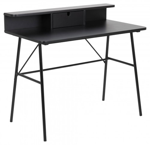 Design Scandinavia Pascal 100 cm, black - Writing Desk - Main image