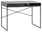 DESIGN SCANDINAVIA Seaford 110 cm, čierny - Písací stôl