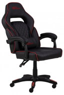 DESIGN SCANDINAVIA Canyon I, Kunstleder, schwarz/rot - Gaming-Stuhl