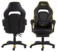 DESIGN SCANDINAVIA Canyon, Kunstleder, schwarz/gelb - Gaming-Stuhl