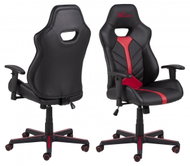 Design Scandinavia Cobblestone, synthetic leather, black/red - Gaming Chair