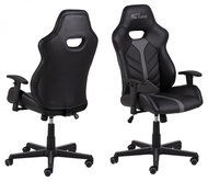 Design Scandinavia Cobblestone, synthetic leather, black/grey - Gaming Chair
