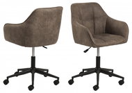 Design Scandinavia Brenda, fabric, light brown - Office Chair