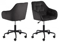 Design Scandinavia Brooke, velvet, brown - Office Chair