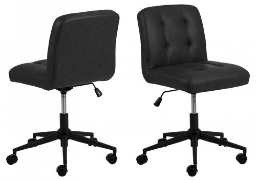 DESIGN SCANDINAVIA Cosmo, Kunstleder, schwarz - Bürostuhl - Hauptbild