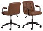 Design Scandinavia Cosmo, synthetic leather, brown - Office Chair