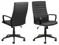 Design Scandinavia Charles, synthetic leather, black - Irodai szék