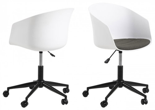 DESIGN SCANDINAVIA Moon, Stoff, weiß - Bürostuhl - Hauptbild