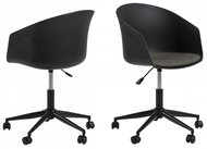 DESIGN SCANDINAVIA Moon, Stoff, dunkelgrau - Bürostuhl