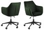 Design Scandinavia Nora, fabric, dark green - Office Chair