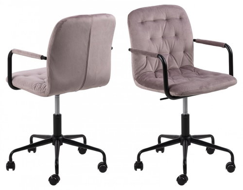 DESIGN SCANDINAVIA Wendy, Stoff, rosa - Bürostuhl - Hauptbild