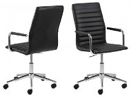 Design Scandinavia Winslow, leather, black - Office Chair