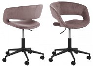 Design Scandinavia Grace, fabric, pink - Office Chair