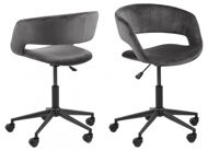 Design Scandinavia Grace, fabric, grey - Office Chair