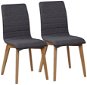 Jedálenská stolička Jedálenská stolička ELEGANCE svetlosivá, natural, set 2 ks - Jídelní židle