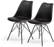 Jedálenská stolička Jedálenská stolička SCANDINAVIA STANDARD čierna, set 2 ks - Jídelní židle