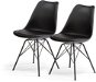 Jídelní židle Jídelní židle SCANDINAVIA STANDARD černá, set 2 ks - Jídelní židle