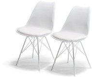 Jedálenská stolička Jedálenská stolička SCANDINAVIA STANDARD biela, set 2 ks - Jídelní židle