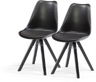 Jedálenská stolička SCANDINAVIA BEECH čierna, set 2 ks - Jedálenská stolička