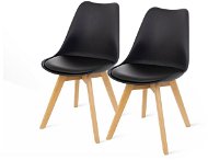 Jídelní židle SCANDINAVIA ECONOMY černá, set 2 ks - Jídelní židle