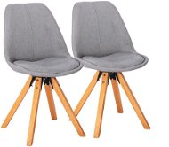 Jídelní židle SCANDINAVIA PREMIUM šedá, set 2 ks - Jídelní židle