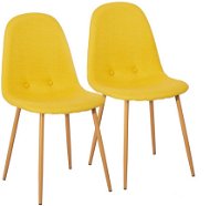 Jídelní židle LISA žlutá, set 2 ks - Jídelní židle