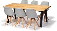 Jedálenský stôl SOFIA, dub masív, 190 × 95 cm, podnož ETARA A - Jedálenský stôl