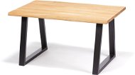 Étkezőasztal Étkezőasztal SOFIA, tömör tölgyfa, 140 x 95 cm, láb ETARA O - Jídelní stůl