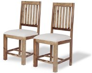  Jídelní židle RUSTIC, set 2 ks, masivní dřevo - Jídelní židle