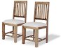 Jídelní židle  Jídelní židle RUSTIC, set 2 ks, masivní dřevo - Jídelní židle