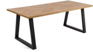 Jídelní stůl RUSTIC, 90x200 cm, dubová dýha - Jídelní stůl