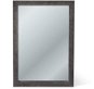 Nástěnné zrcadlo WALL, šedá, 86 x 60 x 4 cm - Zrcadlo