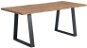 Jídelní stůl LIZARD Bu, deska masivní akát, 90 x 200 cm, kovové nohy - Jídelní stůl
