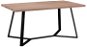 Hanson Bu étkezőasztal, tömörfa asztallap 160 x 90 cm, fém lábak - Étkezőasztal